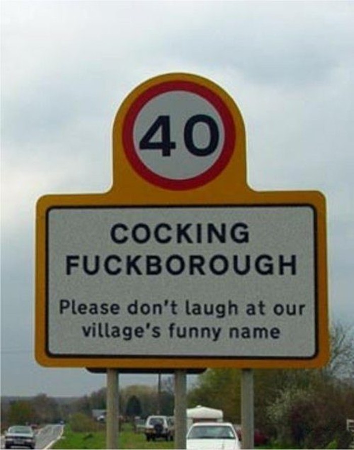 Cocking Fuckborough, beetje lastig om niet te lachen