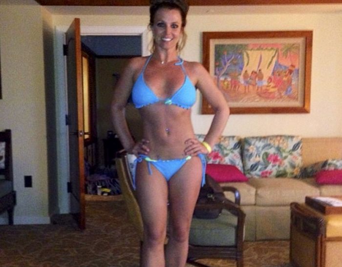 Britney Spears ziet er goed uit in bikini