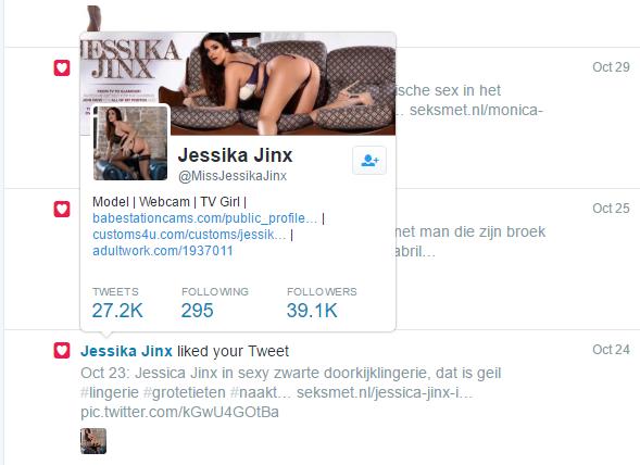 Twitter like Jessika Linx