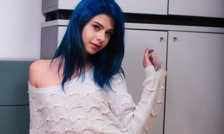 Ivy Blue naakt, blauw haar is dus gewoon geil